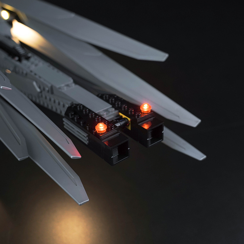 The Vonado LED 10327 set is suitable for Dune Atreides Royal Ornithopter building blocks (only including lighting accessories) KankongAgu. 