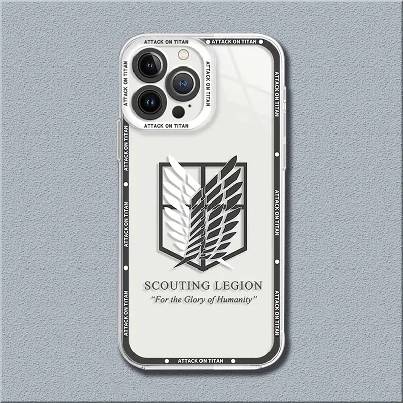 Anime Attack On Titan Clear Phone Case For Samsung Galaxy A14 A34 A54 A13 A23 A33 A53 A73 A32 A52 A72 Soft Shockproof Back Cover. 