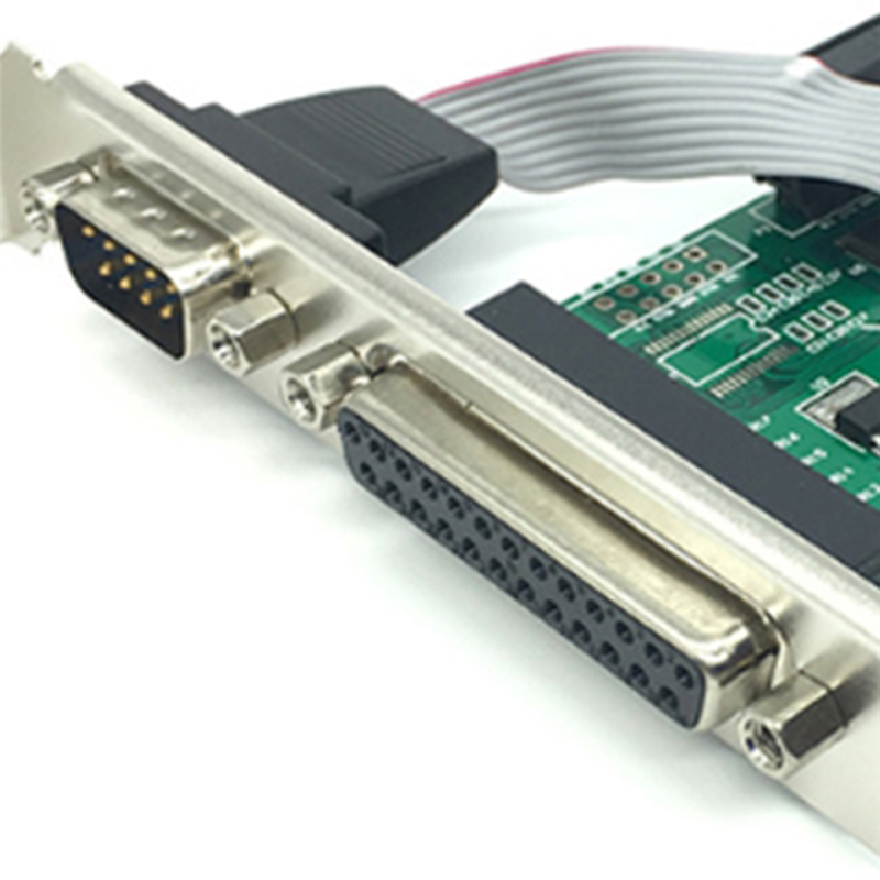 AX99100 1P1S RS232 Serial Parallel Port DB25 25Pin PCIE Riser Card PCI-E Extension Converter. 