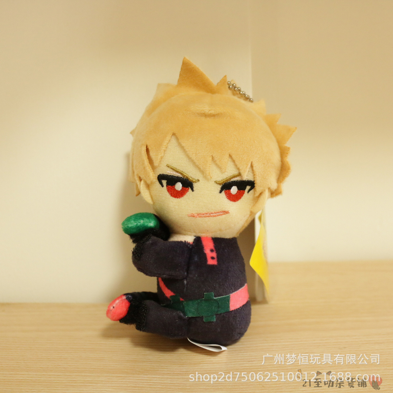 My Hero Academia Peripherals Plush Doll Velcro Hug Hero Academia School Bag Pendant. 