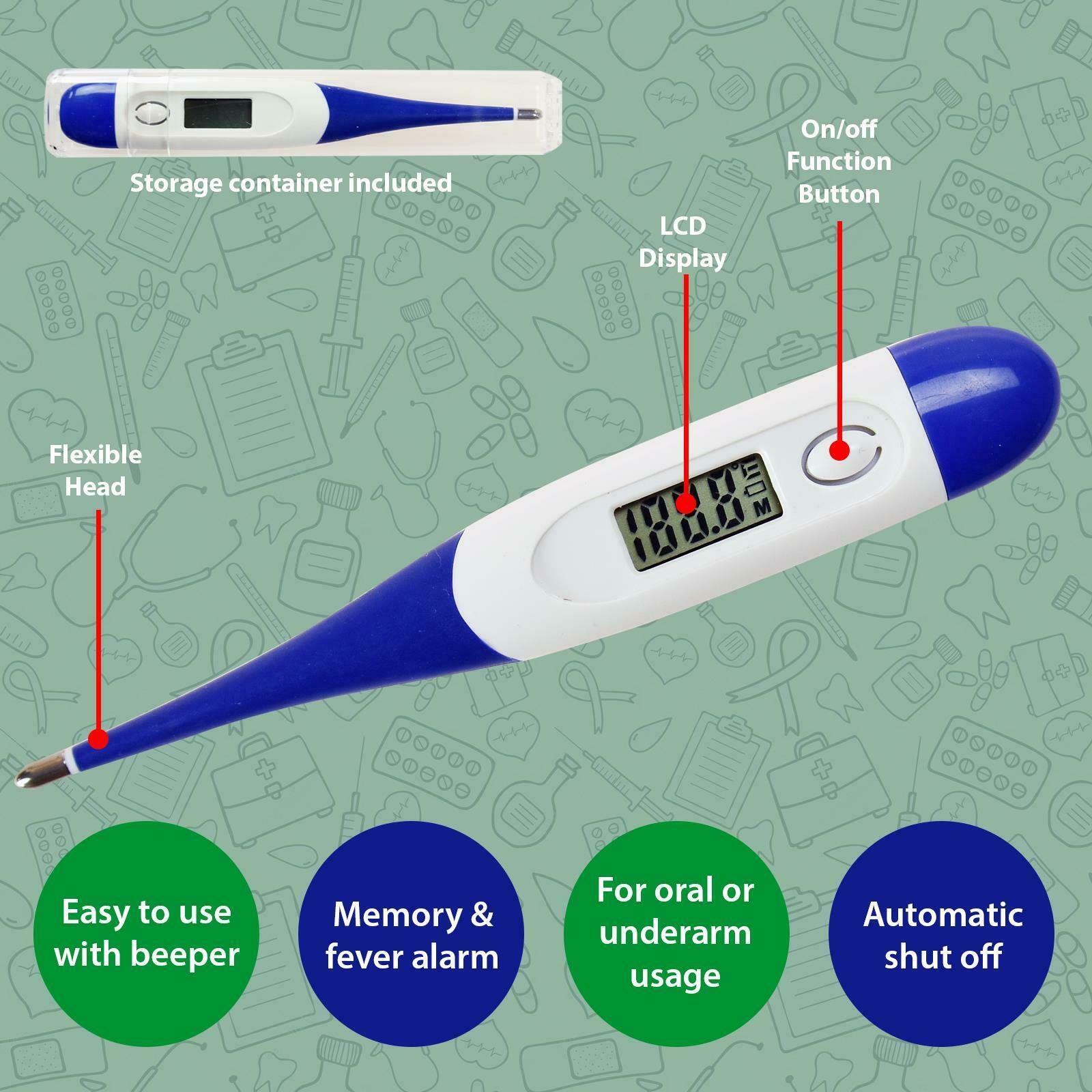 Digital Flexible Thermometer Tester for Baby Children Adult, Easy Accurate Quickly Rustle with Sound Beep, ?????? ????????? ?? ???? ????? ??????? ???????????. 