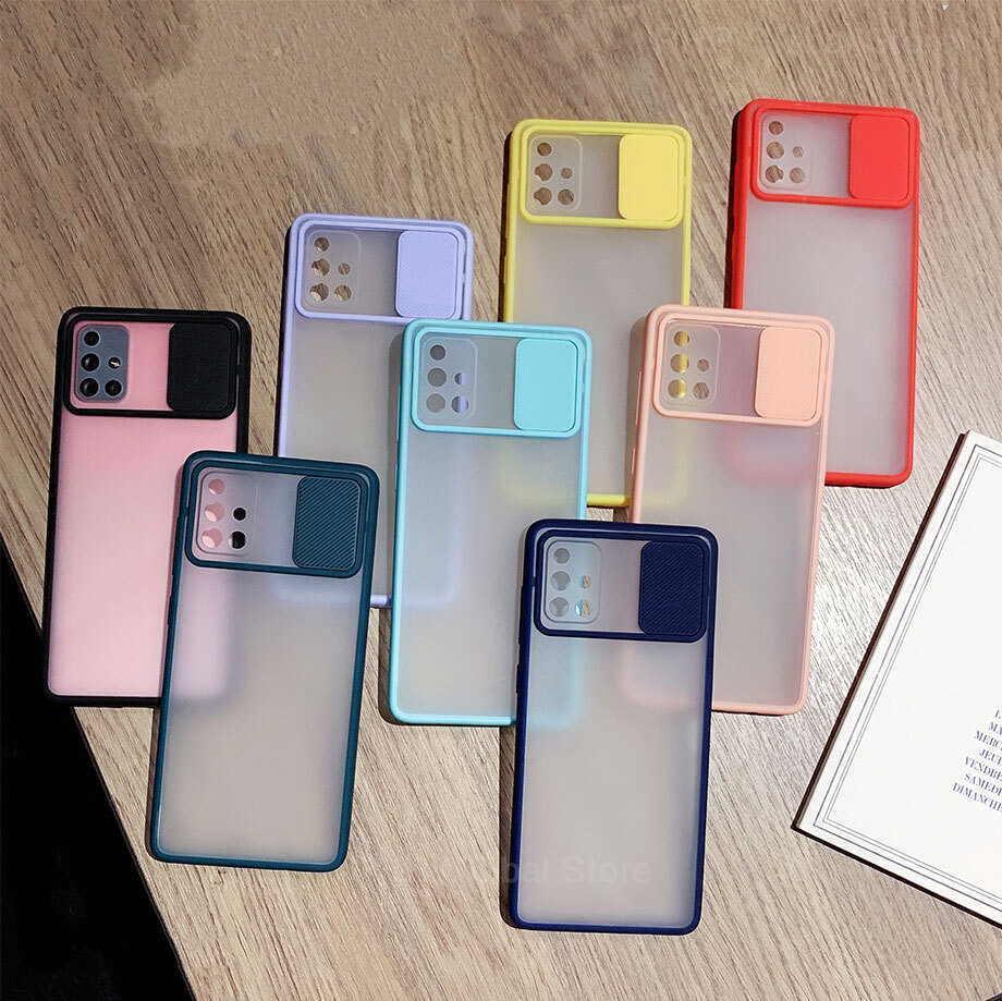Camera Lens Protection Slide Case Realme C2 C3 C11 C12 C15 C17 Realme 5i 6i 6 7 7 Pro Back Cover. 