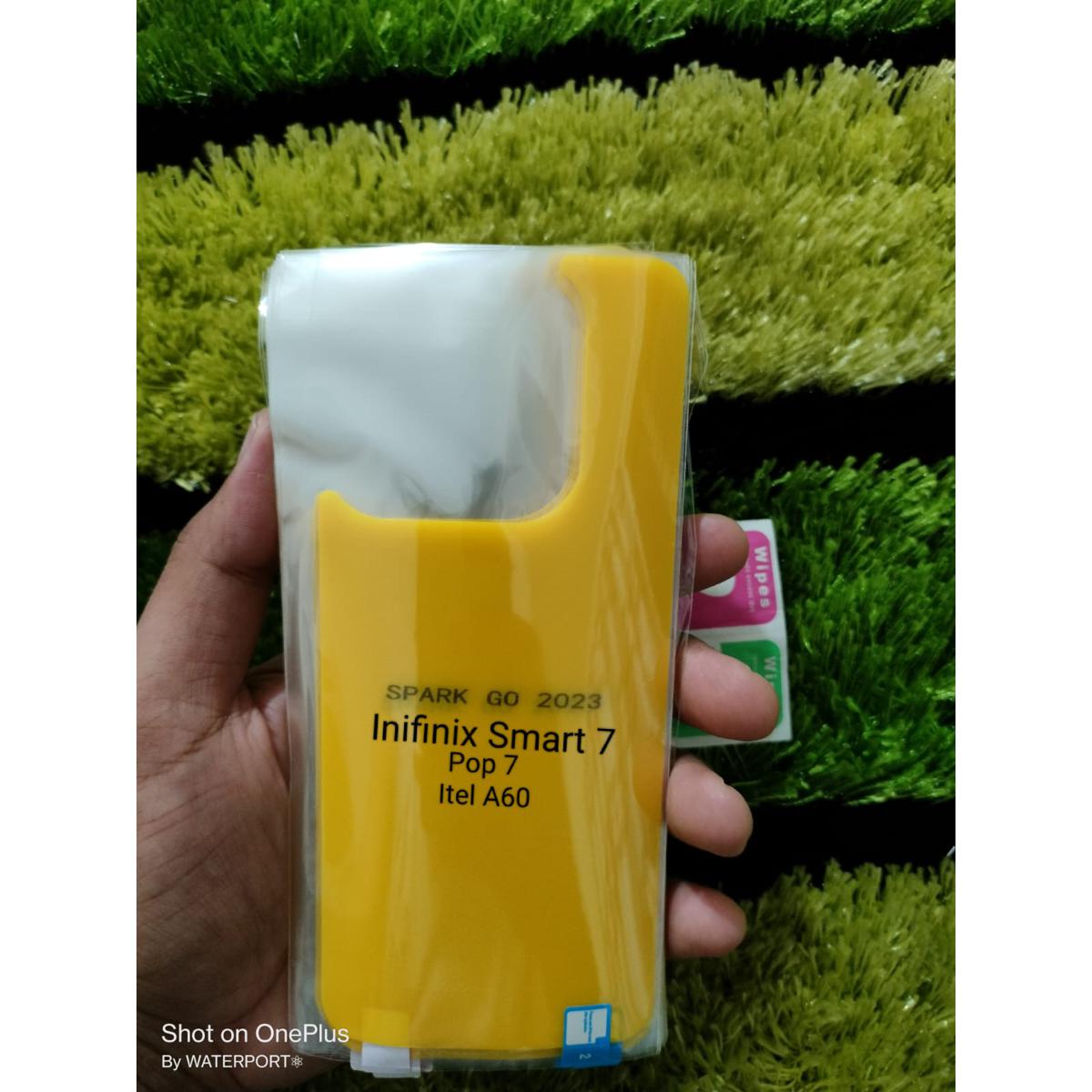 Tecno Spark Go 2023 Back Poly Sticker Transparent Back Poly Tecno Spark Go 2023 BF7 Crystal Clear Back Side Tecno BF7 Back Poly Back Sticker