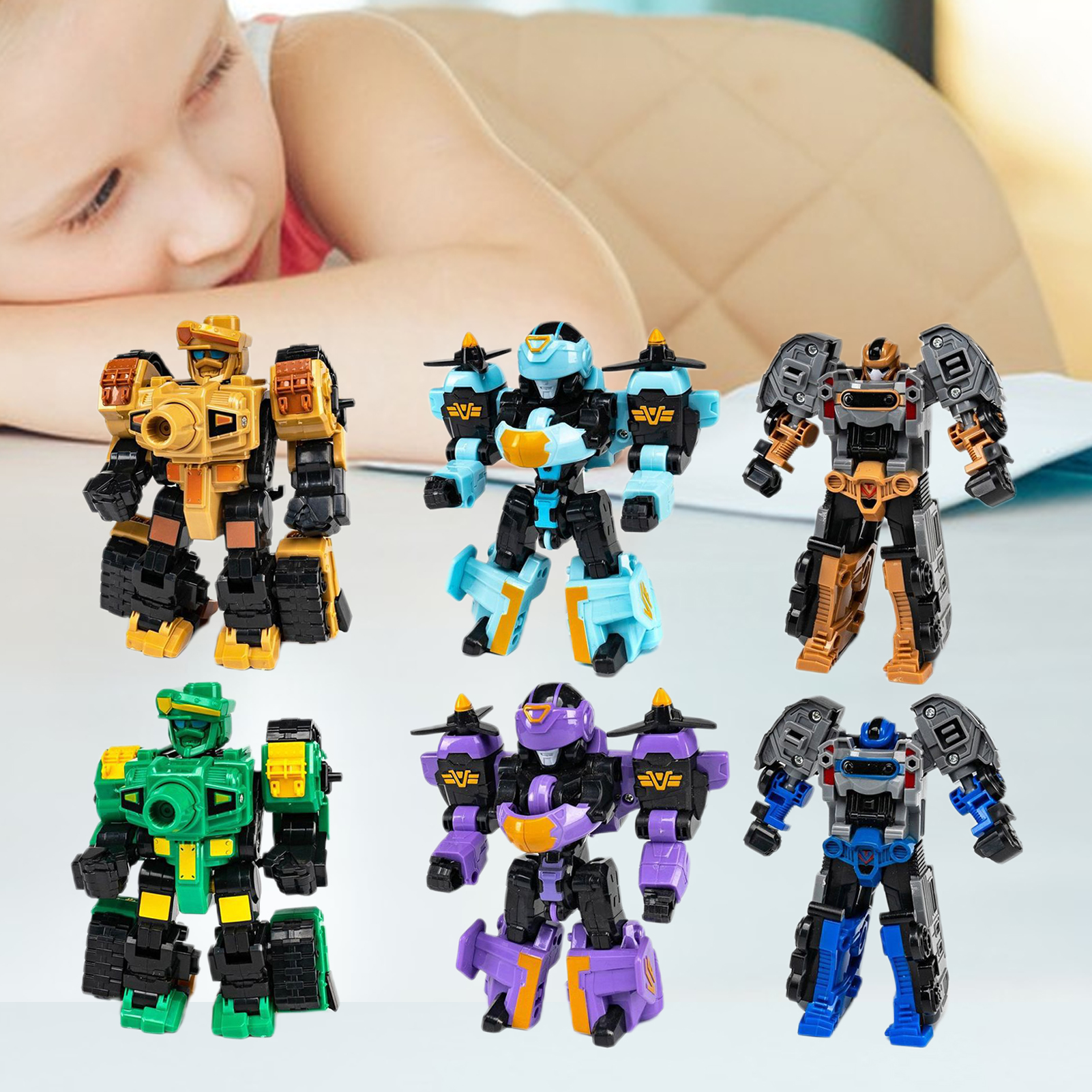 Robot Transformer Toy Tank Train Boys Girls Robot Model Toy Transforming Car. 