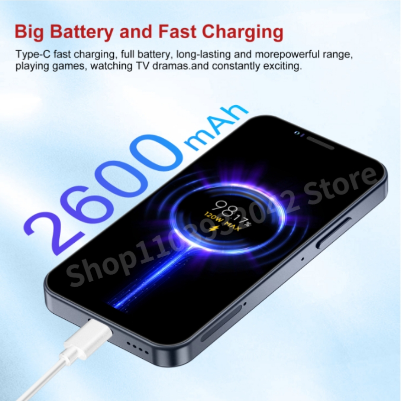 SOYES XS16 Mini Android10.0 Smartphone 4G 5G Network 4GB RAM 128GB ROM 3 Display 5MP Camera Dual SIM With Play Store WhatsAPP. 