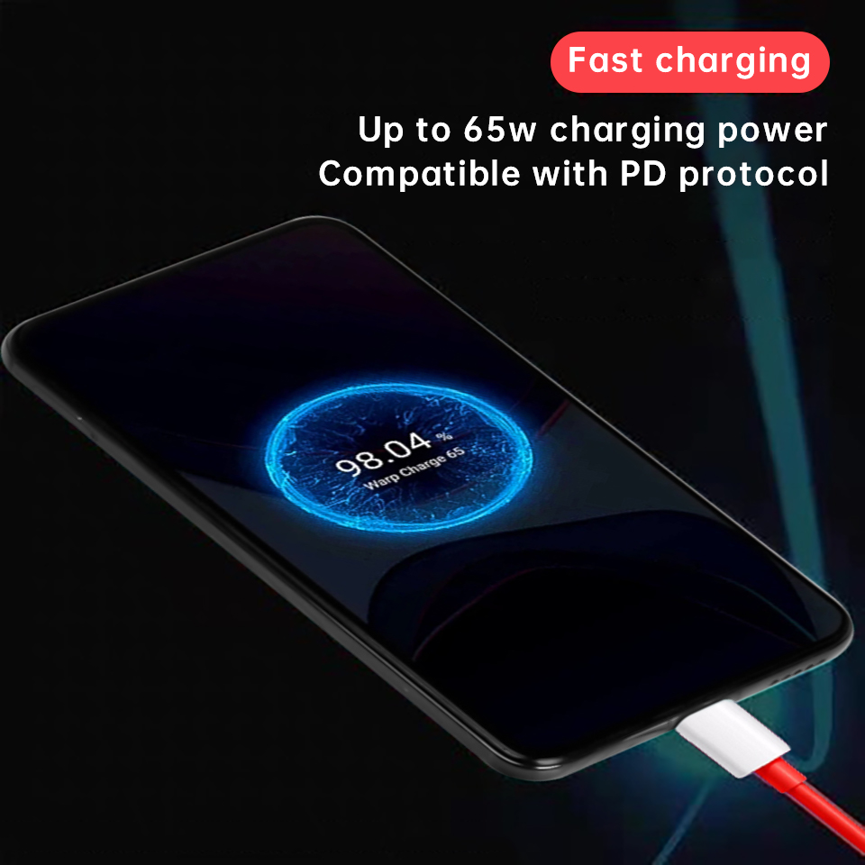 65w For Oneplus 9 Pro Warp Charger 65 Power Adapter EU US Dash Charger One Plus 9pro 8 T 8t+ 5g Chargeur Usb C To Type C Cable. 