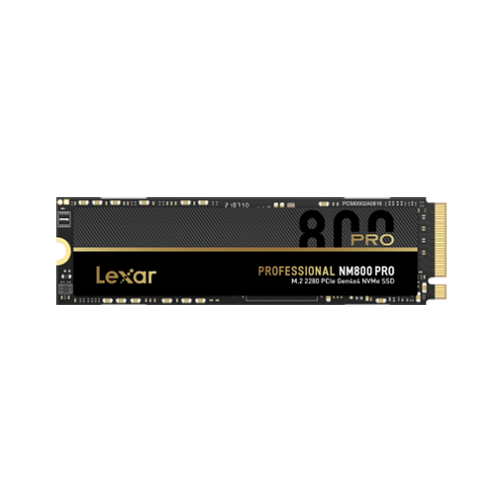 Lexar Professional NM800 PRO 512GB M.2 2280 PCIe Gen4x4 NVMe Solid State Drive with NVMe 1.4 Standard - 12nm Controller - High Speed Performance. 