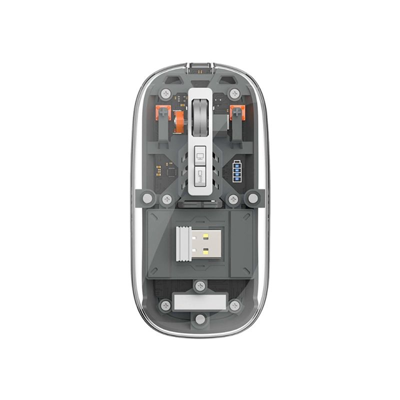 Wiwu Crystal Transparent Wireless Mouse - Stylish And Sleek Design For Modern Computing Experience. 