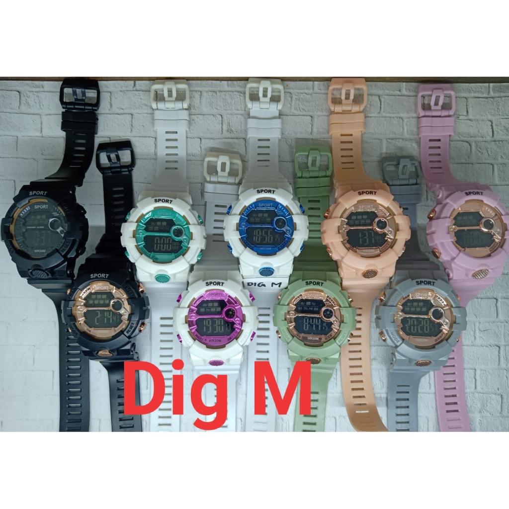 PRIA Watches Women/ Men Casual Sporty Digital Tactical Rubber