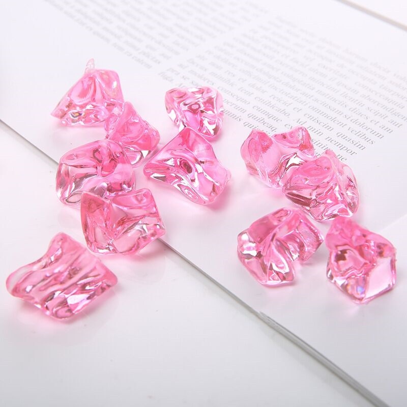 【Serendipity party】10 Pieces Colorful Crystal Ice Shape Irregular Stone Chessman Game Pieces For Games. 