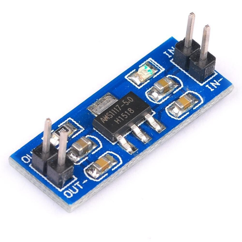 AMS1117 5V Module AMS1117 5V Power Supply Step Down Voltage Regulator Module Adapters 5V  AMS1117-5.0V Step Down Module AMS1117 Voltage Regulator Circuit. 