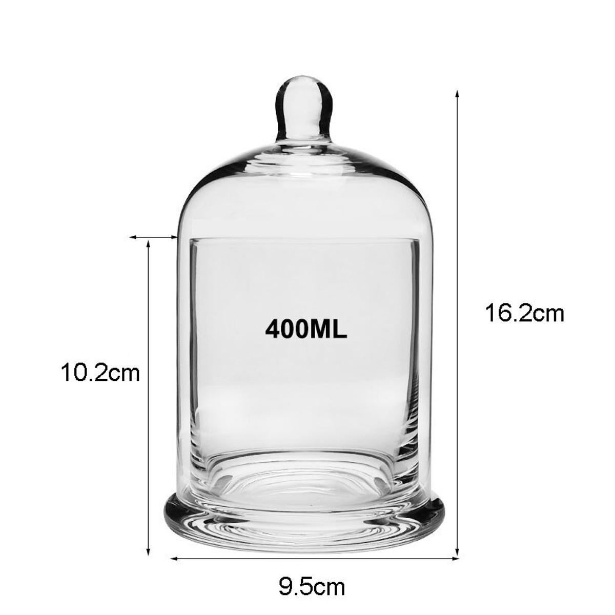 1PC Glass Jars for Candles Dome Cloche Bell Jar Scented Candle Making Kit Candle Vessels Bulk Empty Container 190ML/220ML