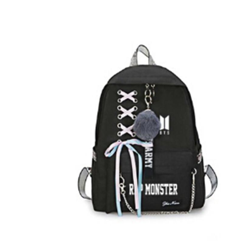 【Send Lomo Card】BTS Photo Backpack School Bag for Student USB Laptop Bag  JIMIN JUNGKOOK V SUGA J-HOPE RM JIN Tae Hyung