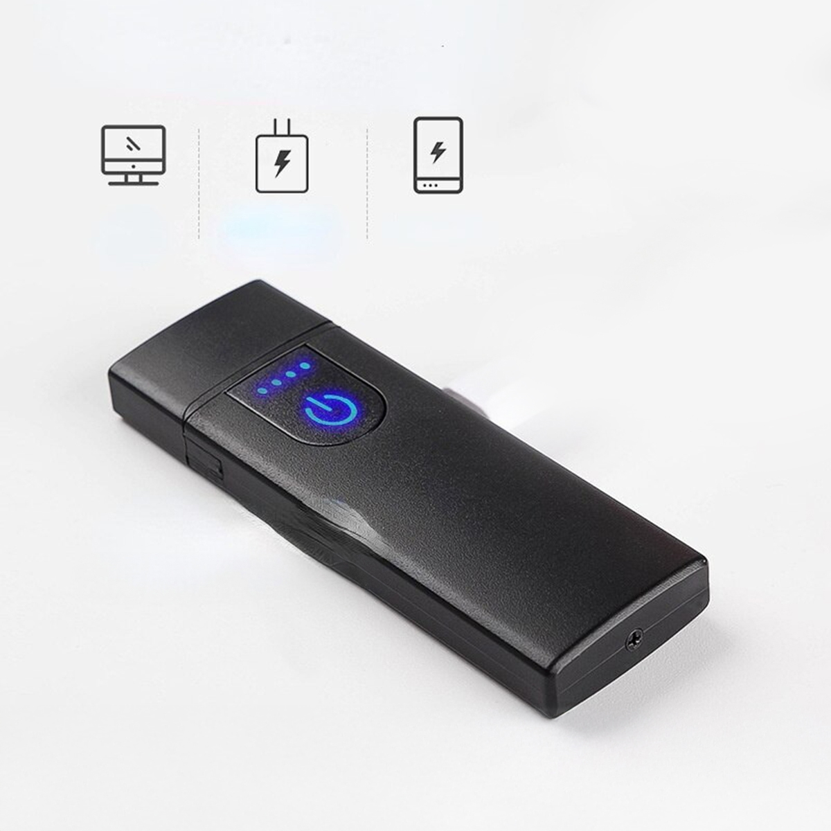 Rechargeable fingerprint electric coil lighter. 