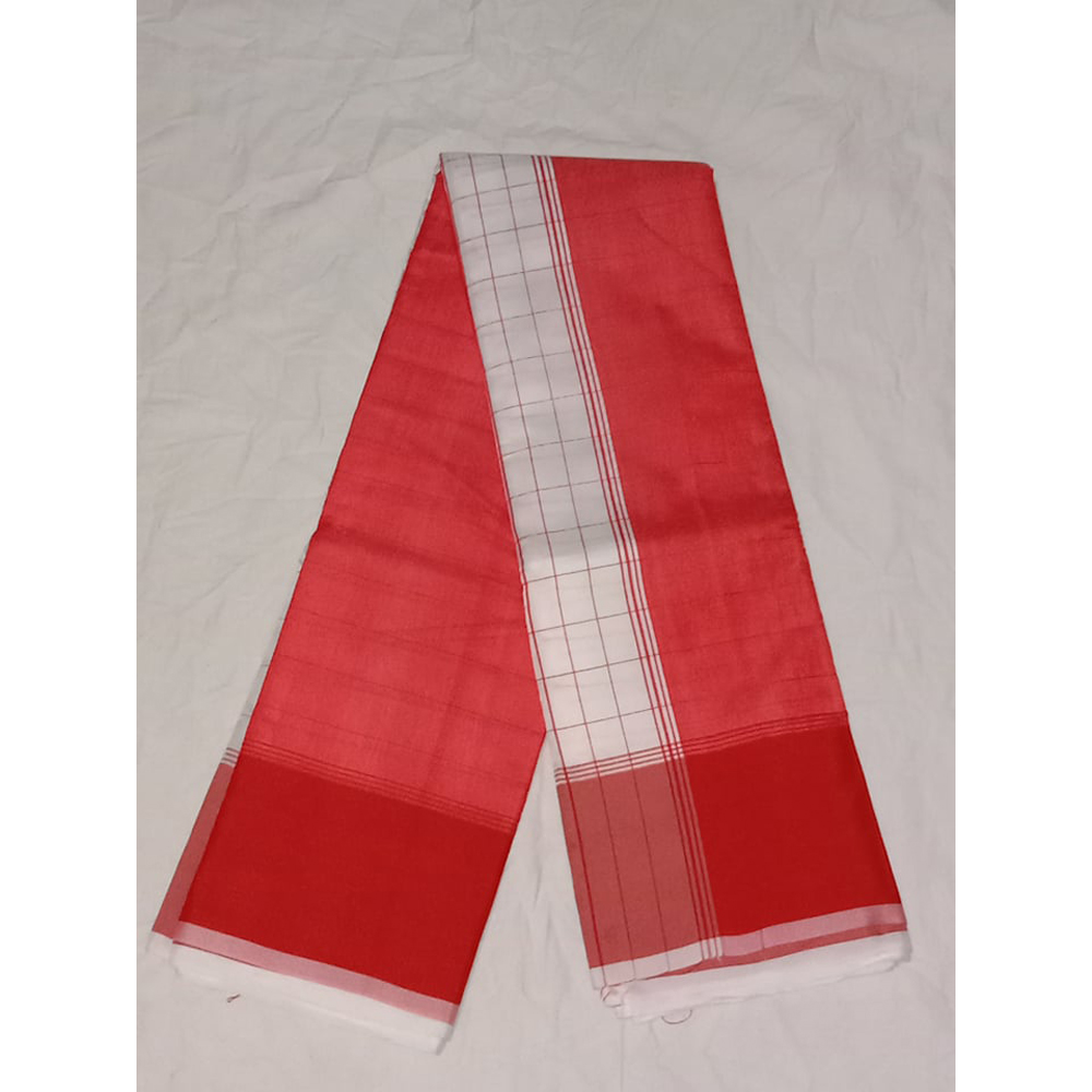 mohilader jonno lal ronger chek exclusive half silk shari. 