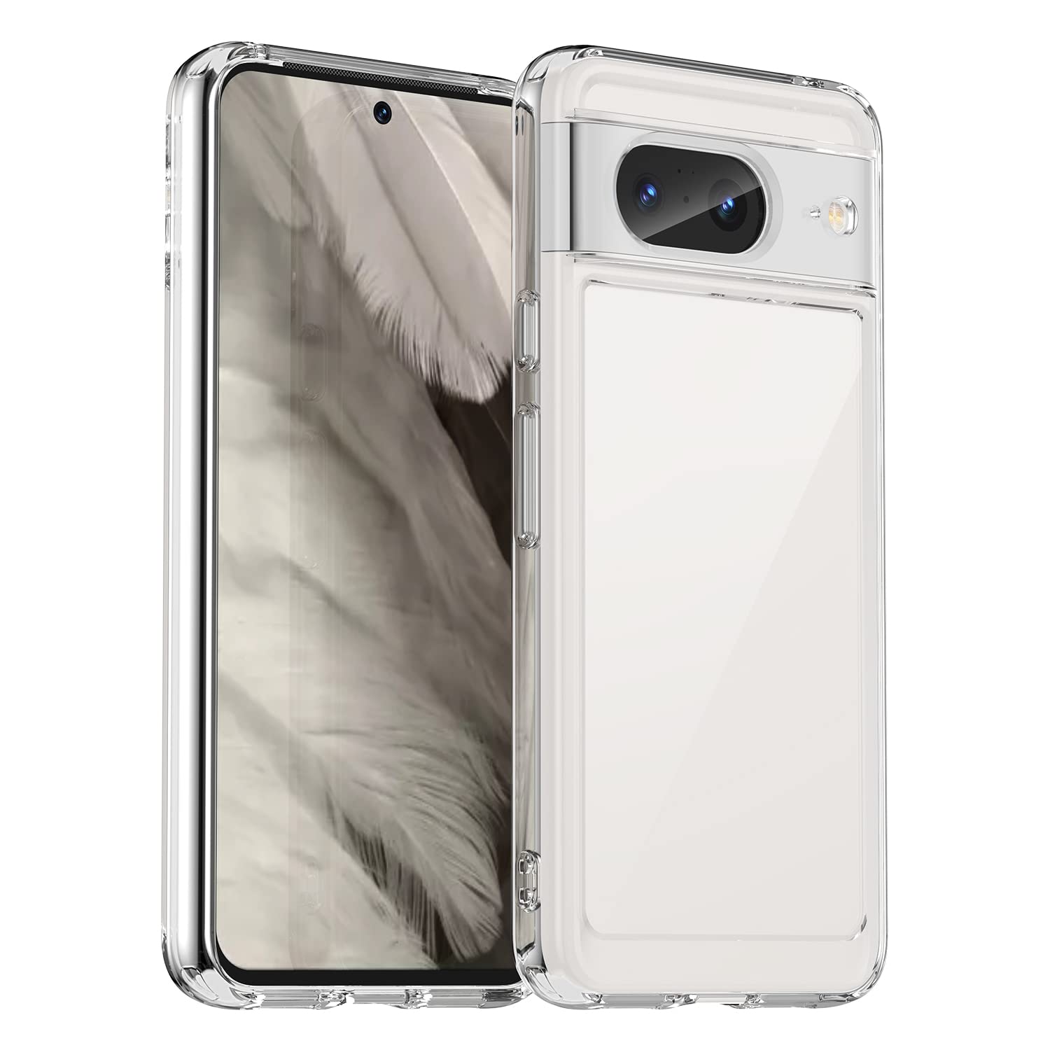 Anti Yellow Unique Case For Google Pixel 9, Pixel 9a, Pixel 9 Pro, Pixel 9 Pro XL, Clear Hard Transparent Phone Back Cover. 