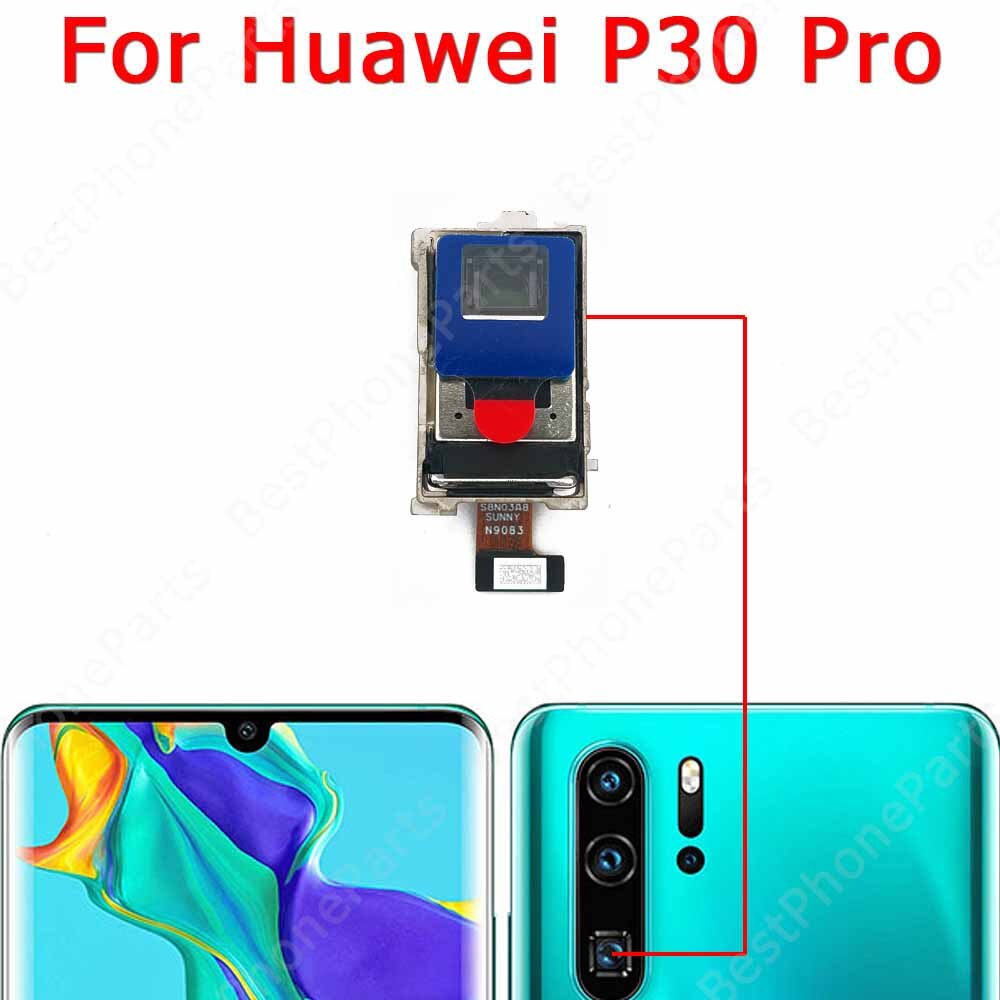 For Front Rear Back Camera For Huawei P30 Lite Pro P30Lite P30Pro Main Facing Camera Module Flex Replacement Spare Parts. 