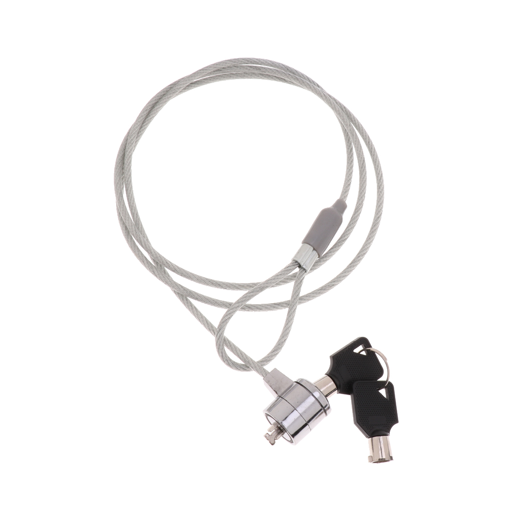 Tablet Lock Security Cable, 2 Keys Locking Kit Anti Theft Hardware Protection for Mobile Notebook