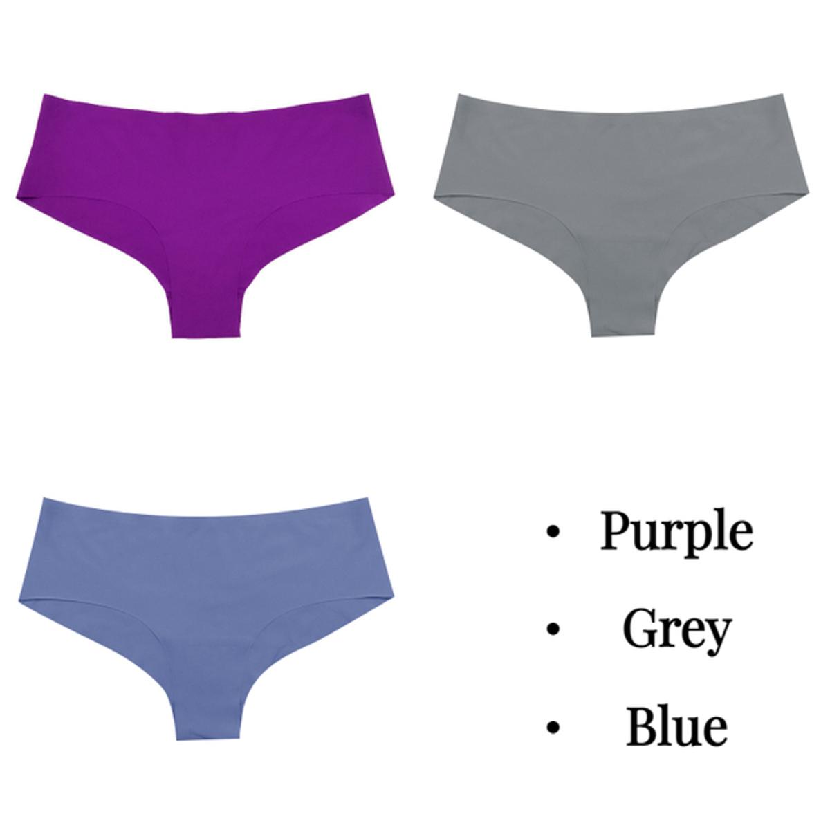 seamless women's panties silky satin underwear