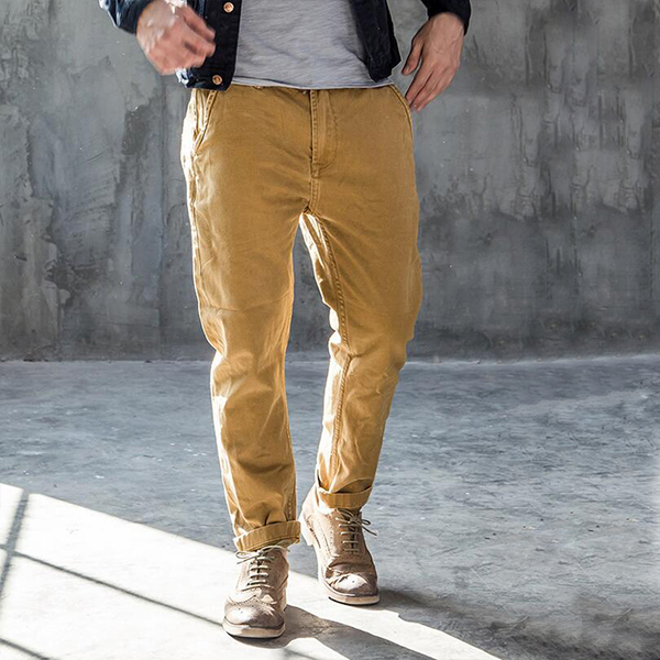 Summer Gabardine Casual Pants Men 