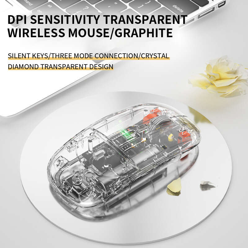 New wireless transparent luminous game USB charging, esports, mechanical computer accessories, office mouse. 