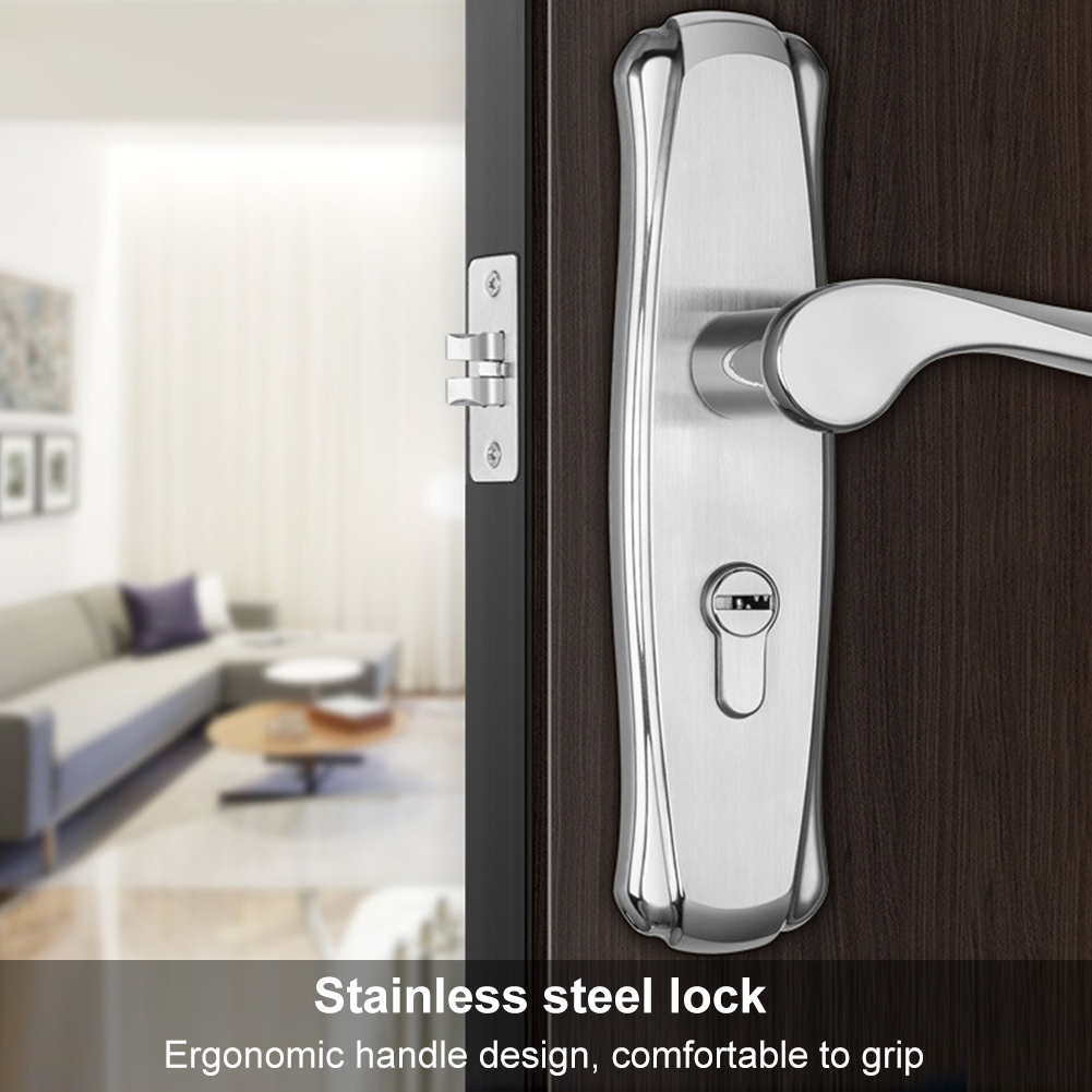 Universal Simple Door Lock Stainless Steel Safety Door Handle Locks For
