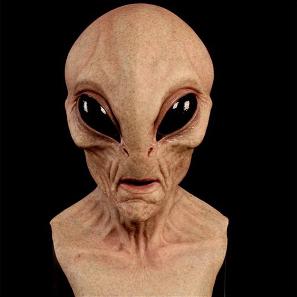 Hello Alien Mask Scary Horror Alien Supersoft mask Mask Creepy Party Decoration Funny Cosplay Prop Masks New@item: inlistbox. 