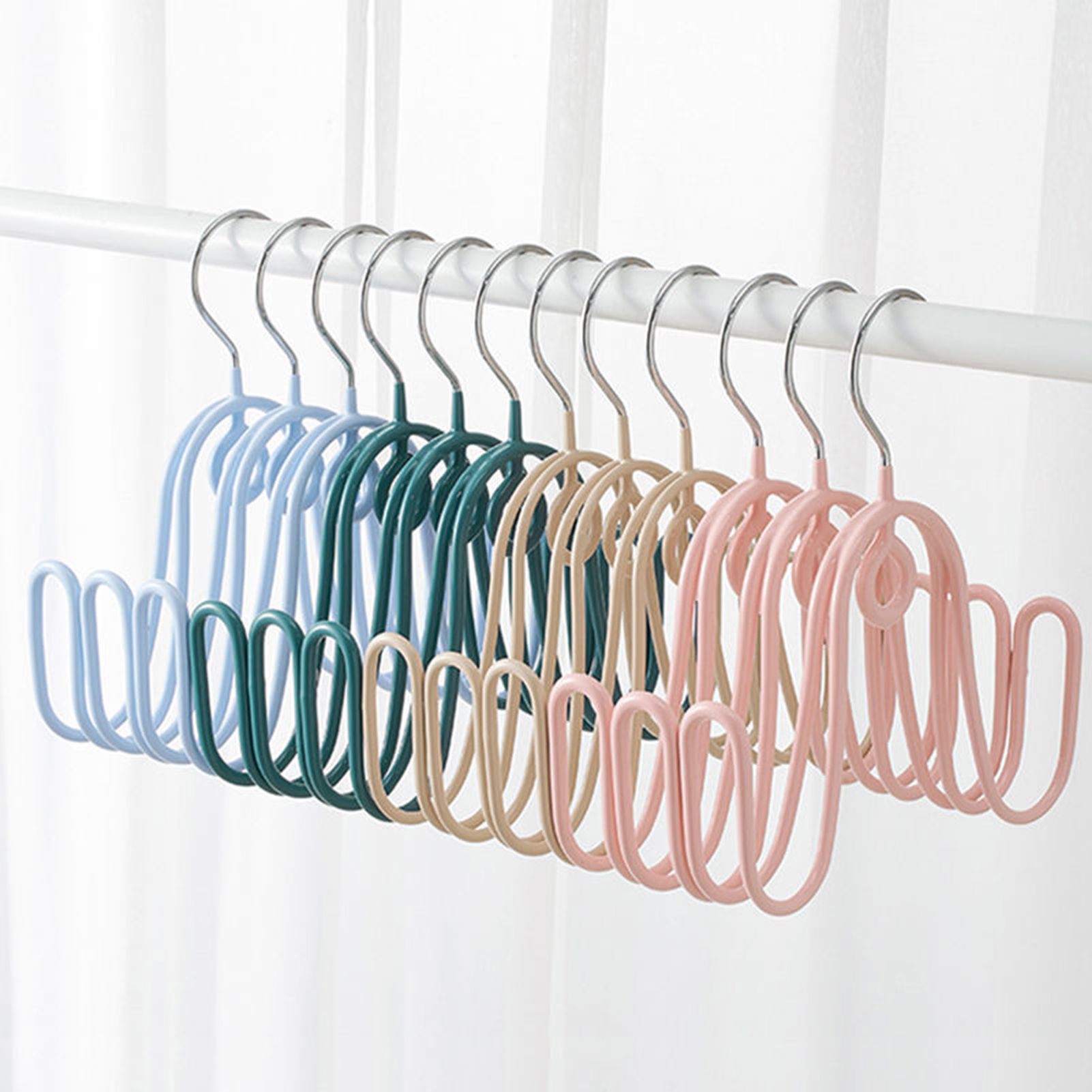 Shoe Hook Stackable Dual Hook U Shape Hanging Shelf Storage Tool Drying Shoes Anti-slip Household Shoes Drying Hanger for Hotel. 