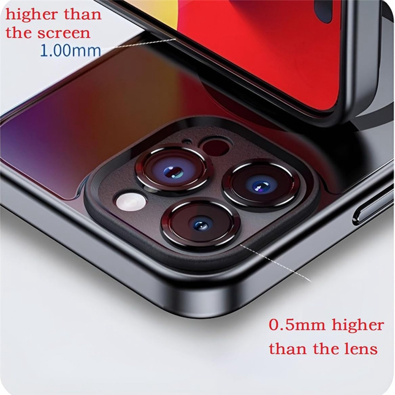 FORIDE Smart Photo Rear Projection DIY Phone Case Instantly Displays Photos on Back Cover for 15. 