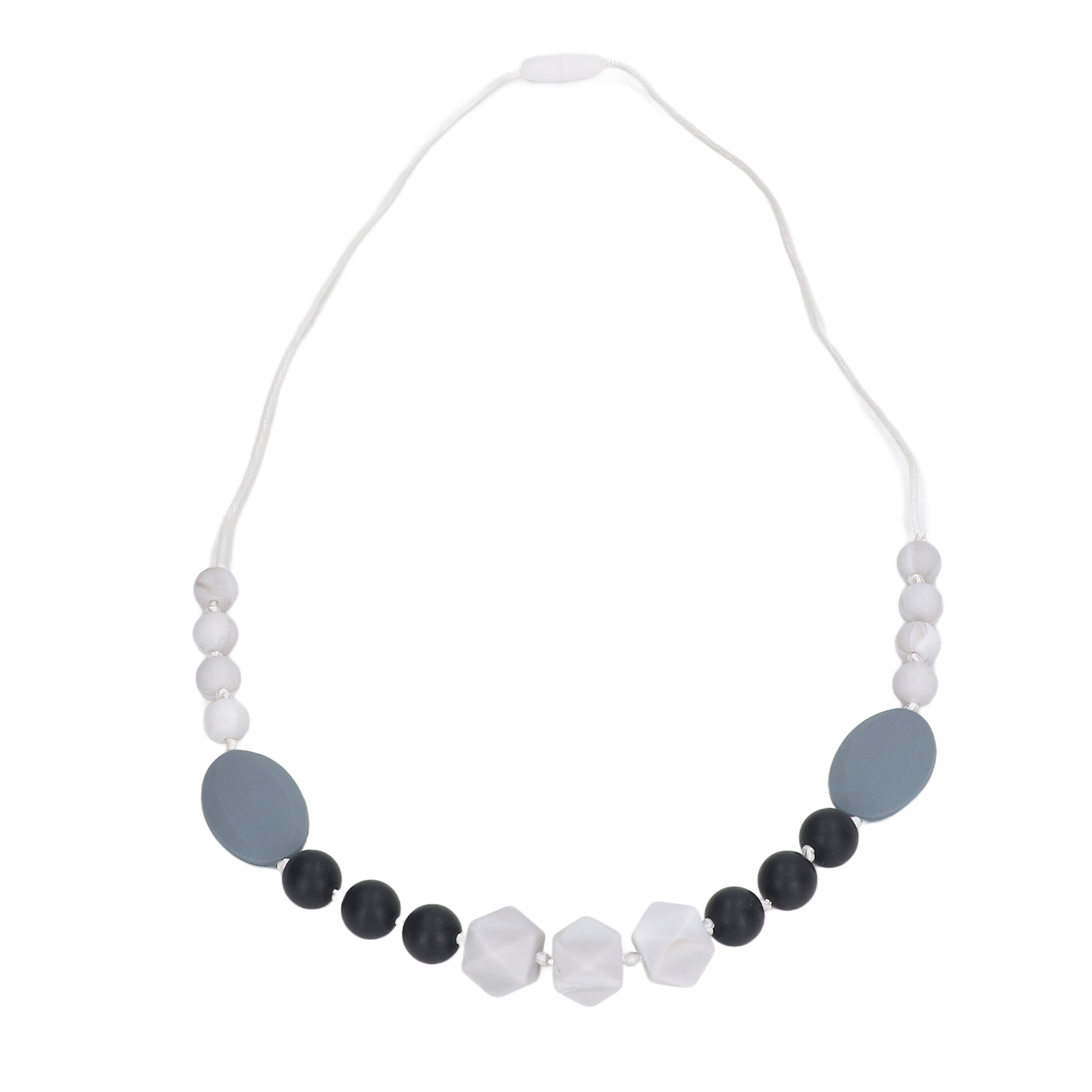 Baby Teething Necklace, Chewable Baby Teething Necklace Silicone Beads Vivid Reduce Pain Odorless Heating Easy To Clean with Detachable Clasps for Home. 