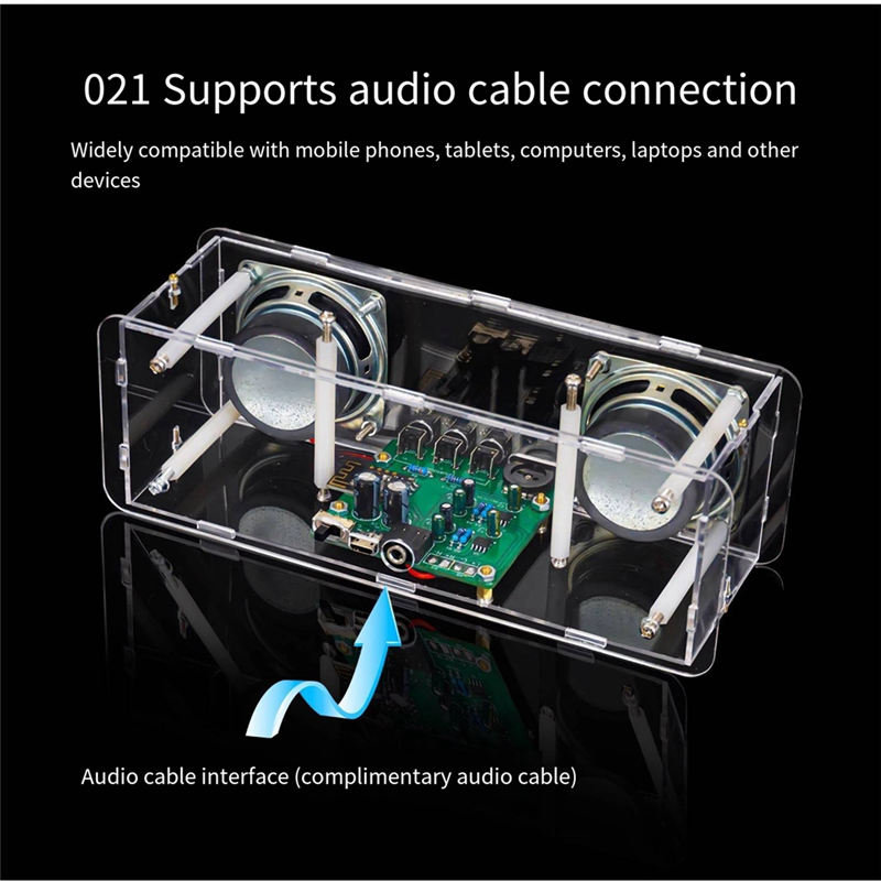 2-Channel Bluetooth Speaker Stereo Amplifier Board Electronic Product DIY Production Circuit Board Welding Kit. 