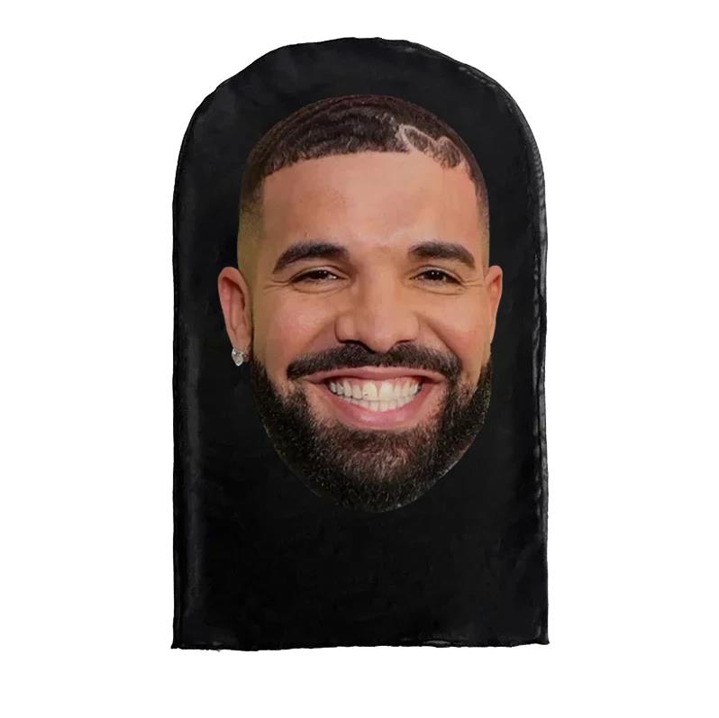 Relax New 3D Printed Kanye Mask Drake Elastic Mesh Full Face Mask for Unisex Cosplay Headwear Party Simulation Balaclava Hat Headgear. 