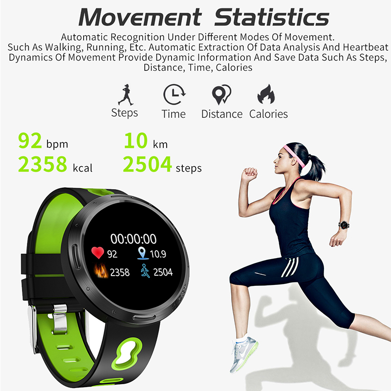 M58 Smart Watch Call Message Reminder Sleep Detection Long Standby IP68 Waterproof  Blood Pressure Monitoring bluetooth Multiple Sport Watch Pedometer Activity Fitness Tracker Watch for IPhone Android. 