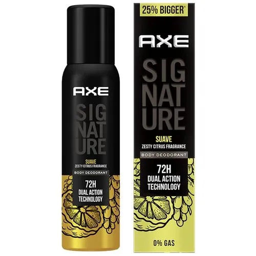 Axe Signature Suave Long Lasting No Gas Body Deodorant For Men - 122ml