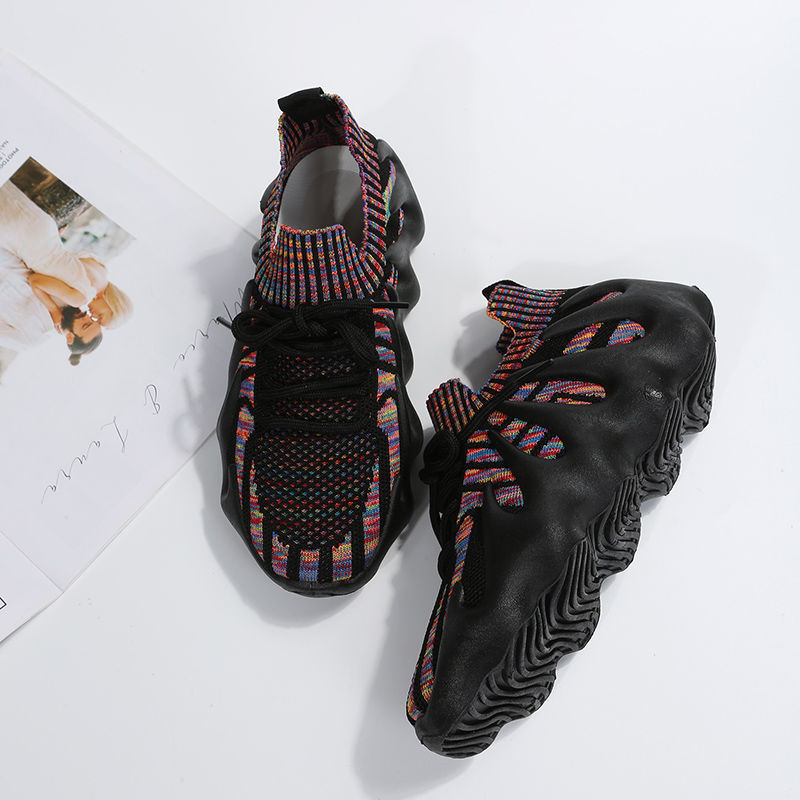 Popular Volcano Shoes Couple Octopus Flying Woven Pumps2023Spring and Summer All-Match Soft Bottom Breathable Sneakers. 