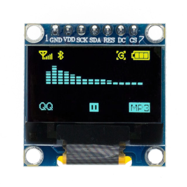 0.96 inch IIC Serial White OLED Display Module 128X64 I2C SSD1306 12864 LCD Screen Board GND VCC SCL SDA 0.96" for arduino oled. 