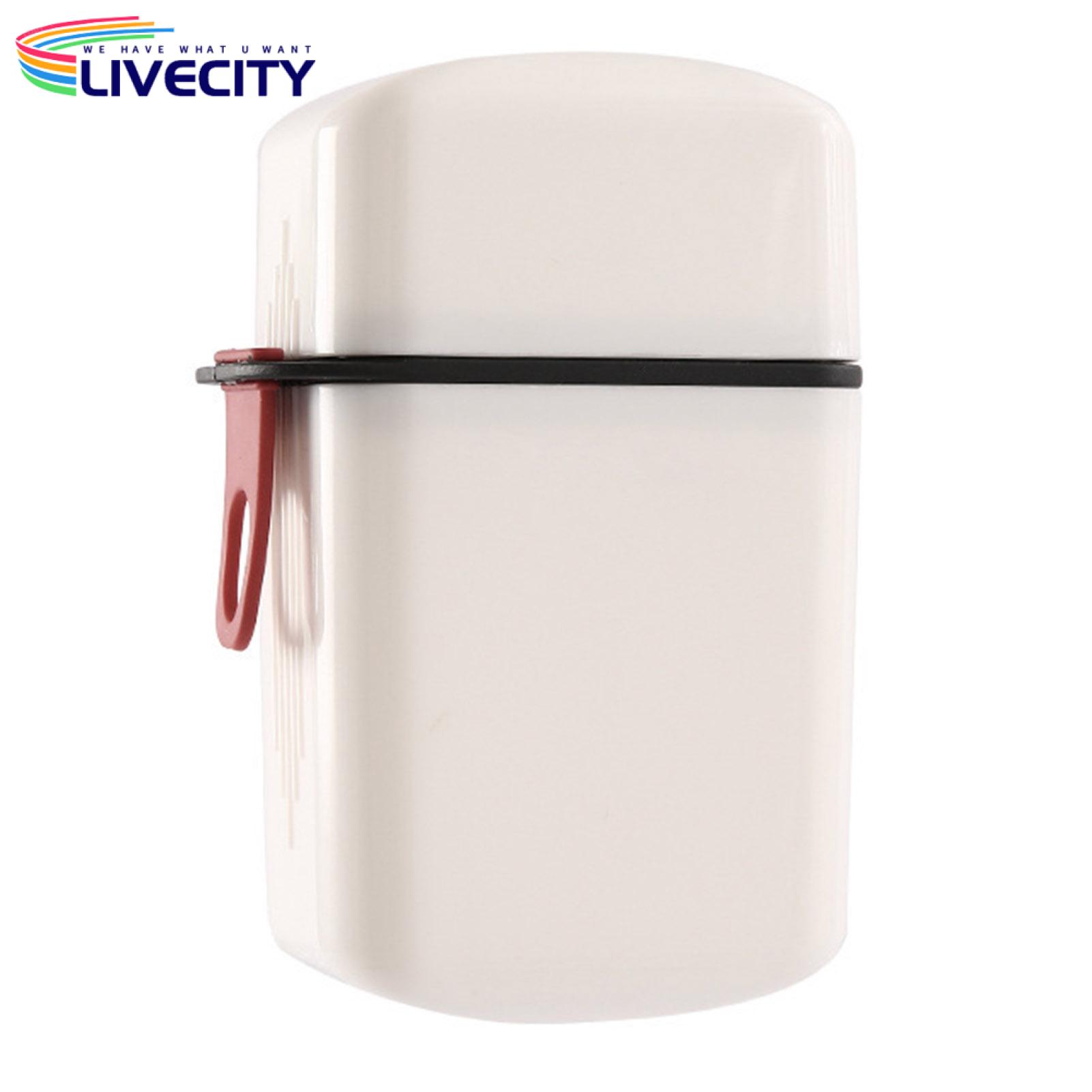 Travel Soap Holder Travel Soap Box with Drainage Function Lock Design Portable Soap Holder for Business Trip Dustproof Leakproof Soap Container with Lid 1/2 Pcs Snap-button Soap Dish