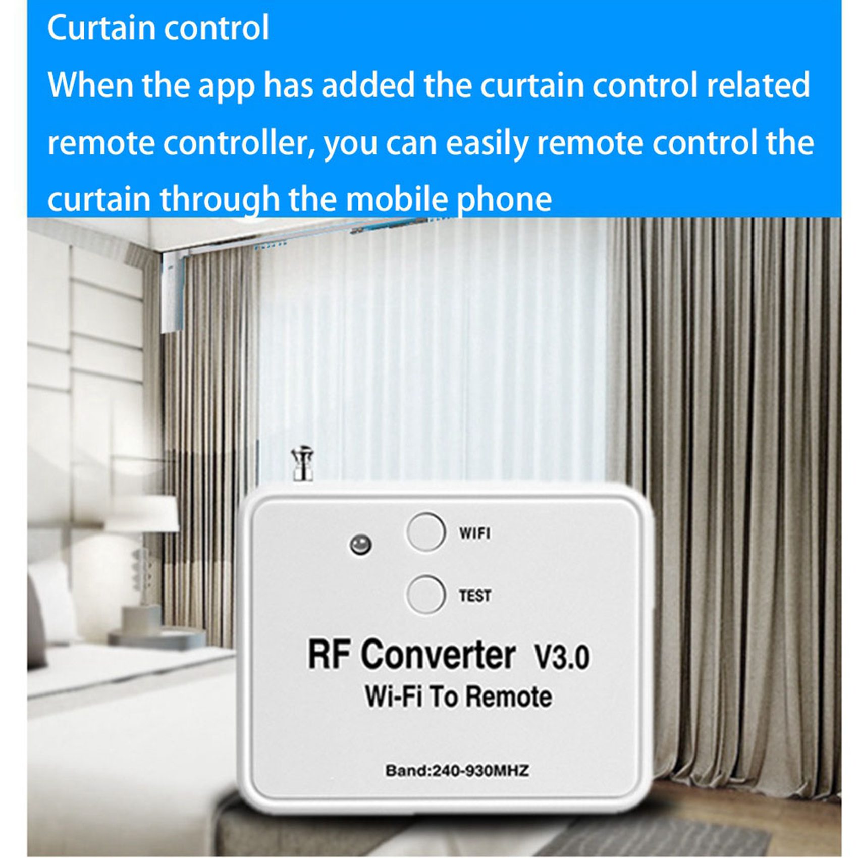 2X Wifi Remote Control Converter Rf Radio Frequency Wifi 240-930 Mhz. 