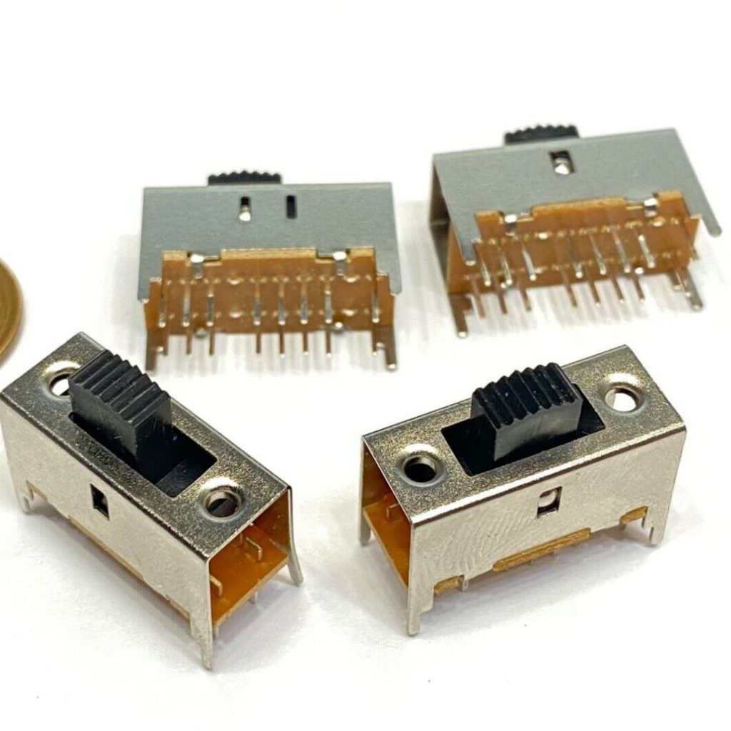 2 Pcs 16 Pin 3 Position 4P3T Panel PCB Mount Horizontal Slide Switch SK-43D02 4mm 9mm Pin Pitch. 