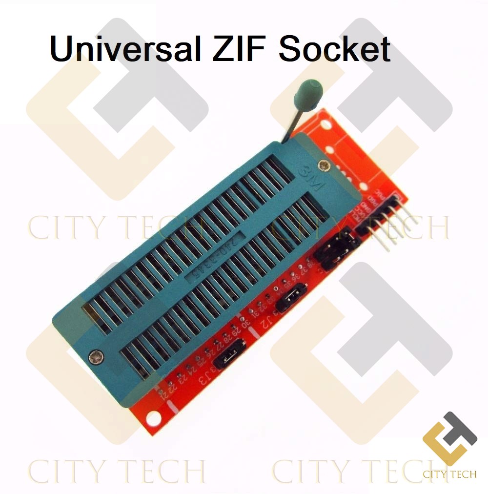 Universal ZIF Socket Breakout Board Circuit Adapters 2.54mm Pitch 40 Pins ZIF Socket Adaptor For Electric Fittings Universal IC Test And Program. 