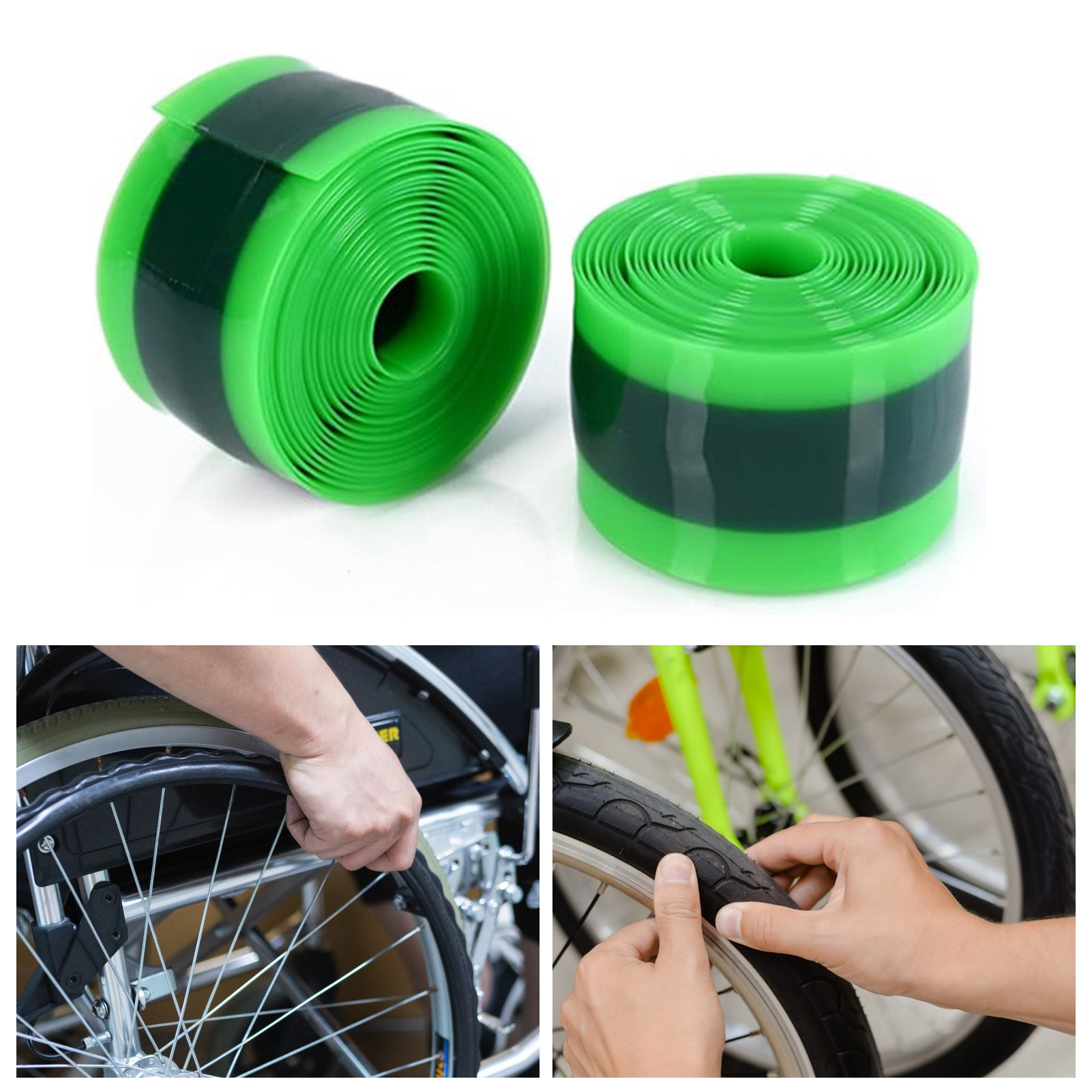 Tire Liner for Bicycles 2 Rolls Bike Tire Liner Inner Tube Guard Puncture Protector for Bicycle Easy Install Durable Accessory. 