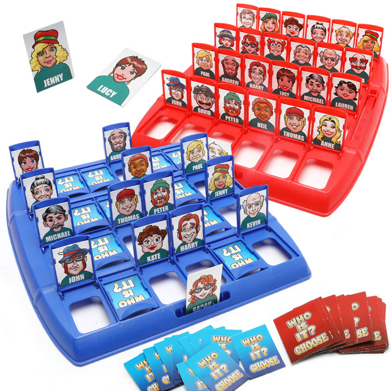 Who Is It Board Game Funny Guess Who Cards Game Toys Desktop Educational Game. 