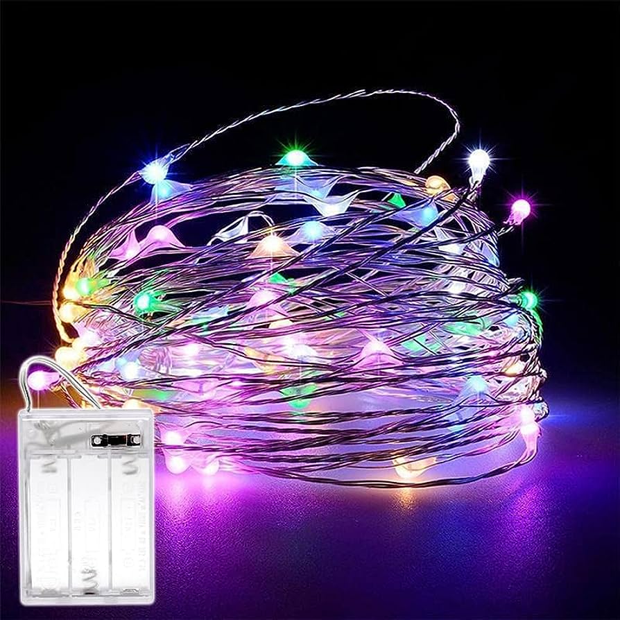 Battery Operated Decorative Party String Fairy Lights For Decoration 50 Pcs Bulb 5 Meter / 15 - 18 Feet ( Battery Not Included ). 