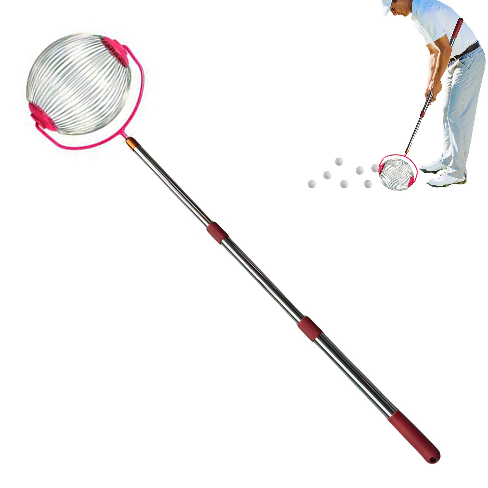 High-strength Nut Picker Effortless Nut Gat g Tool with Telescopic le for Walnuts Cstnuts Pecans Easy Drum Collection Nut Picker Upper for Fruit Picker Tool. 