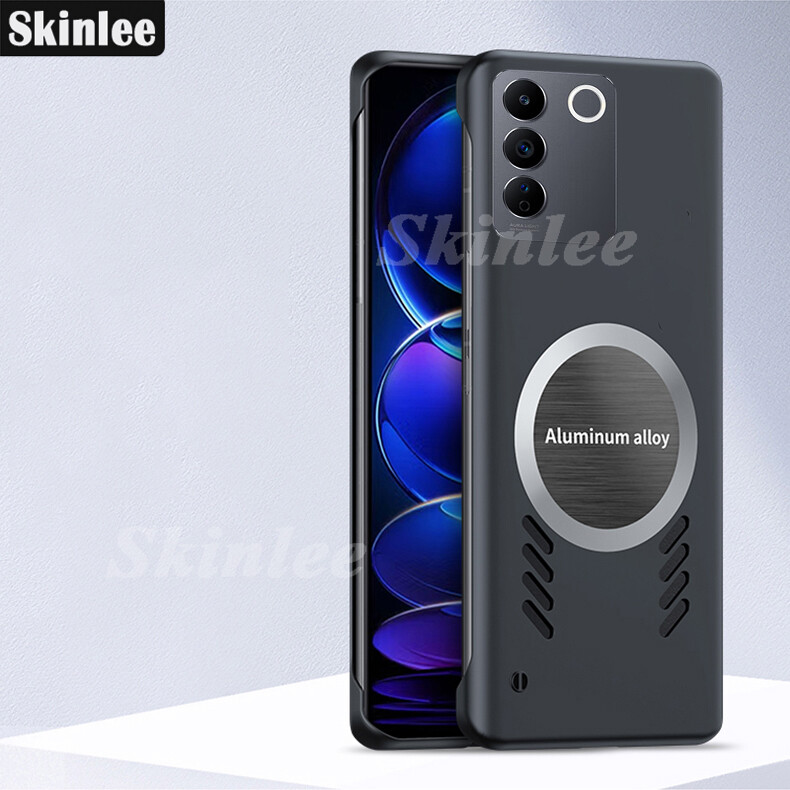 Phone Case for VIVO V27 Pro Back Cover Ultra-thin Borderless Heat Dissipation Porous Anti Drop Protect Case for VIVO V27 Phone Cases