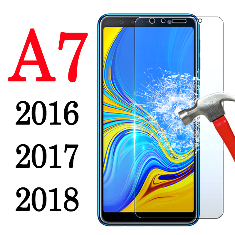 7 Tempered Glass 72 A73 A71 AA7 2018 Samsung A7 2018 2017 Protects Galaxy A70 A70s 5G A Film