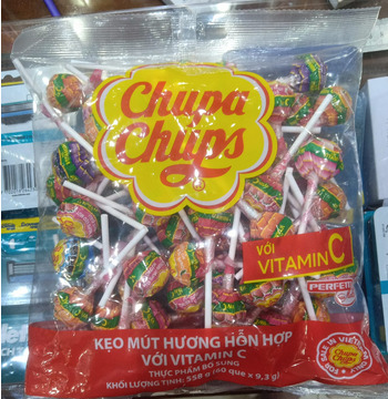 Chupa Chups Lollipops Mixed Flavors The Best Item 60pcs x 558g(Vietnam)
