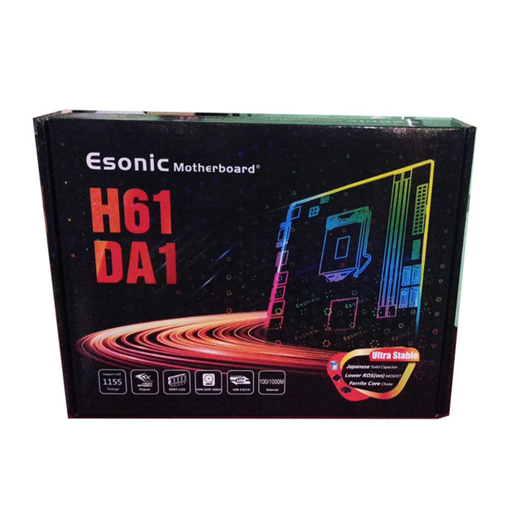 Esonic H61Da1 M.2 Nvme Motherboard With Hdmi - Intact Box - Enjoy A Year Of Brand Warranty. 