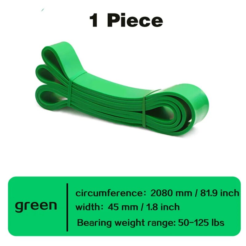208cm Natural Rubber Resistance Bands Sets Elastic Yoga/Fitness Band Strength Pilates Fitness Equipment Training Expander Unisex