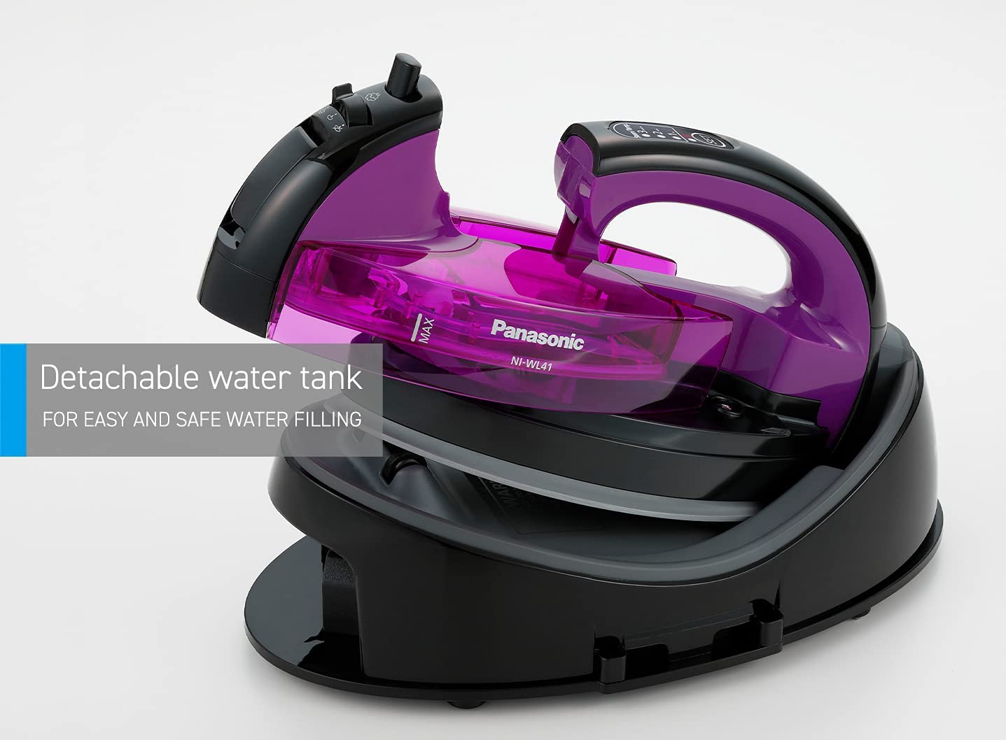 Panasonic NI-WL41 Cordless Steam Iron with Multi-Direction Soleplate. 